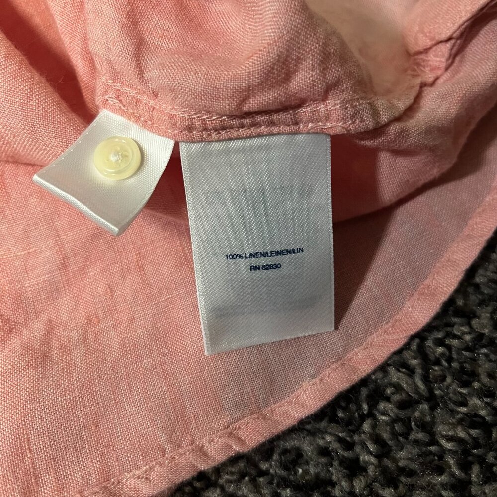 LIKE NEW Womens Lands' End Linen top Size 4 - Picture 3 of 6